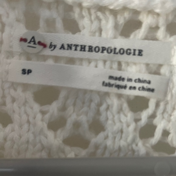 Anthropologie Faustian Dip Open Knit Pink Ombre Cardigan Size SP - Picture 5 of 7